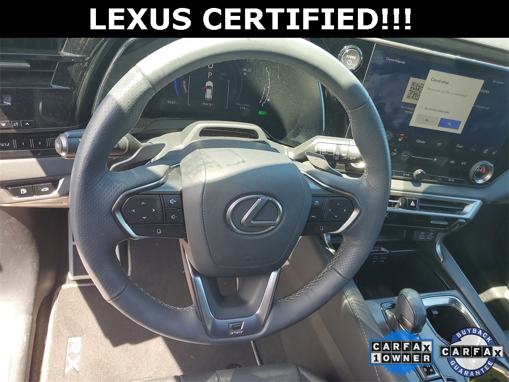 used 2023 Lexus RX car, priced at $62,998