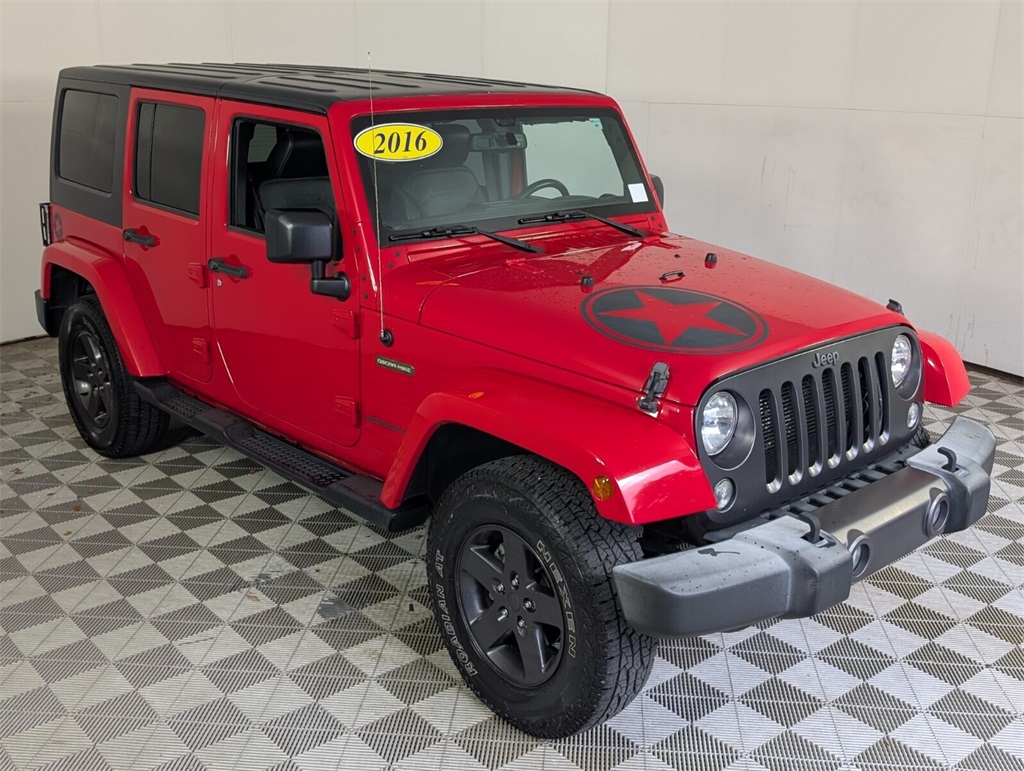 used 2016 Jeep Wrangler car, priced at $17,500