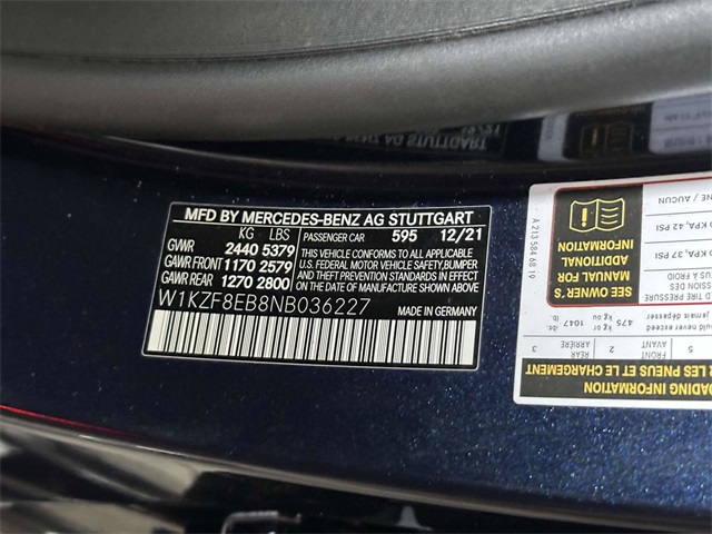 used 2022 Mercedes-Benz E-Class car, priced at $41,991