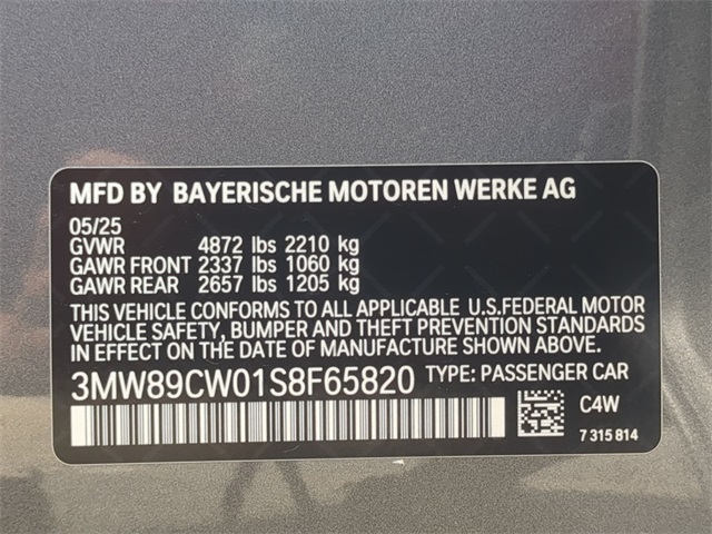new 2025 BMW 3-Series car, priced at $53,695