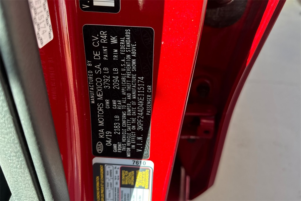 used 2019 Kia Forte car, priced at $13,974