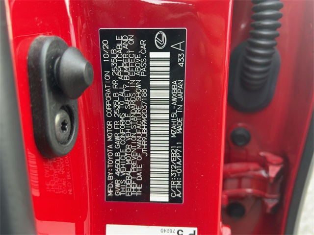 used 2021 Lexus UX car, priced at $28,911