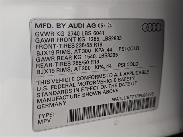 used 2024 Audi Q4 e-tron car, priced at $38,481