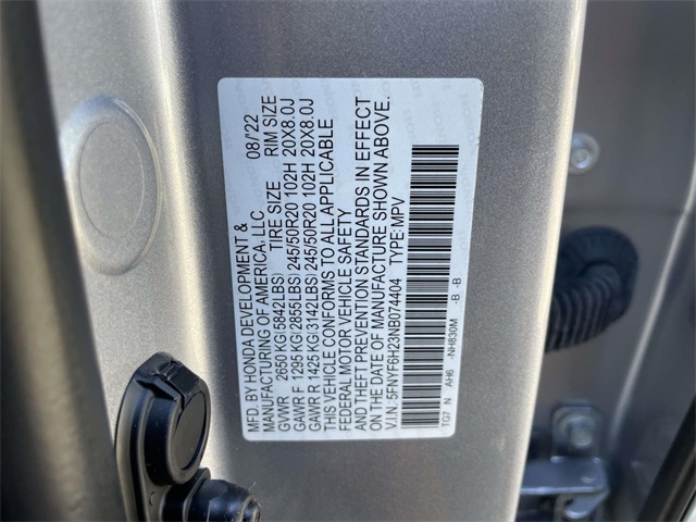 used 2022 Honda Pilot car, priced at $30,668