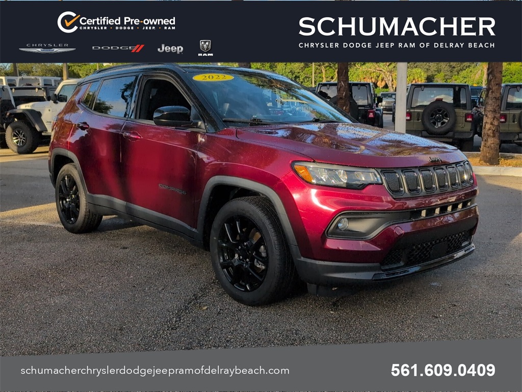used 2022 Jeep Compass car, priced at $18,738
