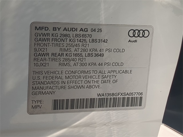 new 2025 Audi e-tron car, priced at $85,765