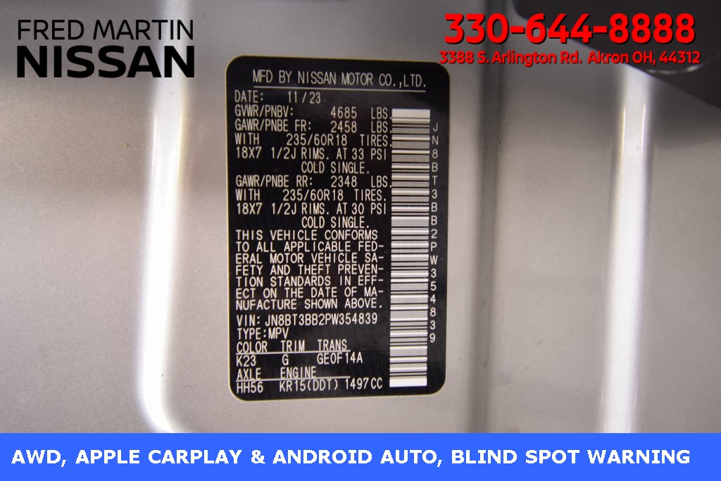 used 2023 Nissan Rogue car, priced at $24,913