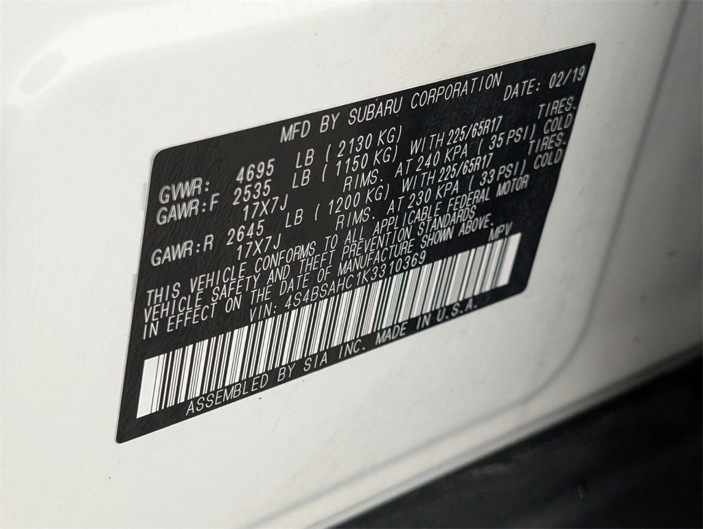 used 2019 Subaru Outback car, priced at $21,998