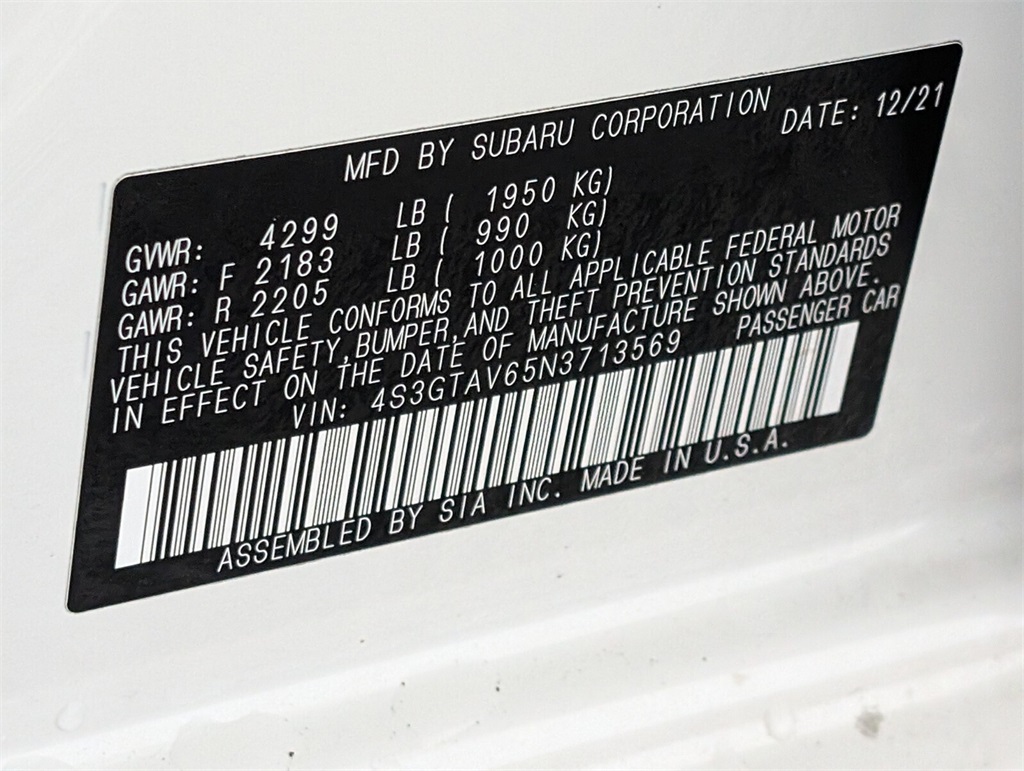 used 2022 Subaru Impreza car, priced at $19,998