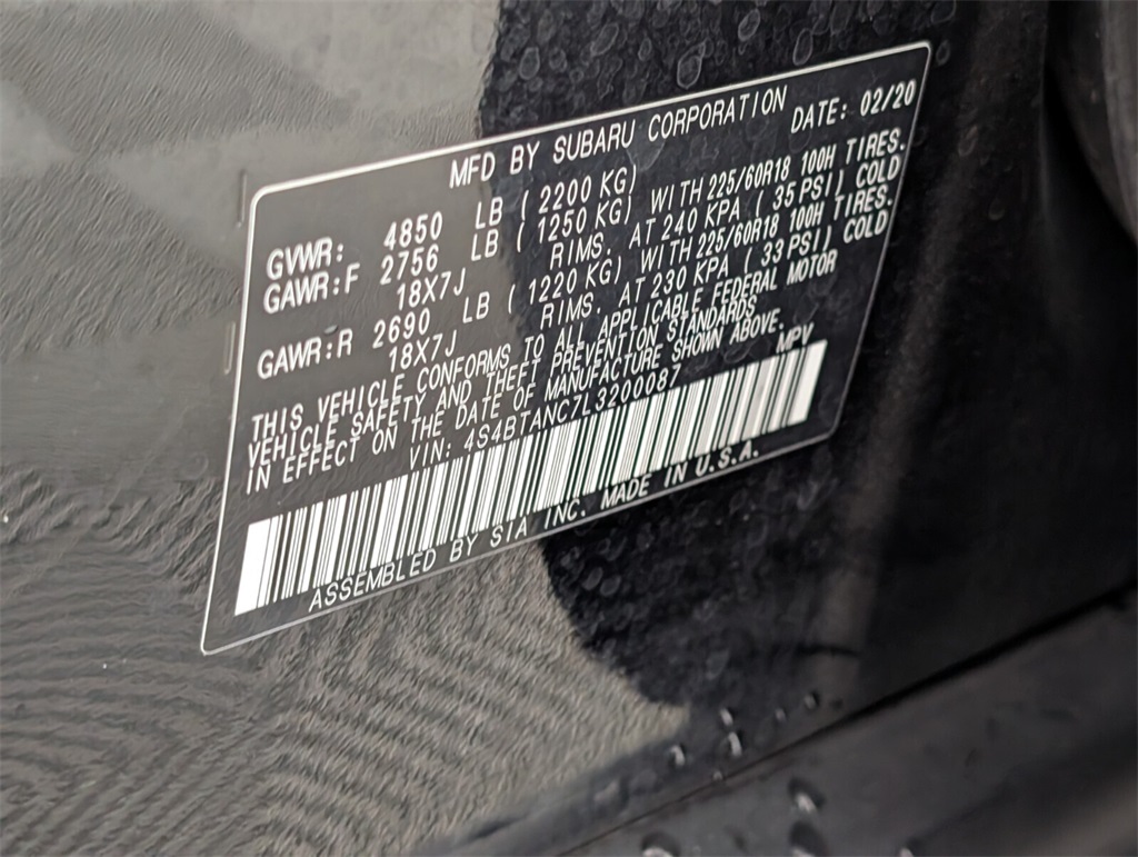 used 2020 Subaru Outback car, priced at $22,488
