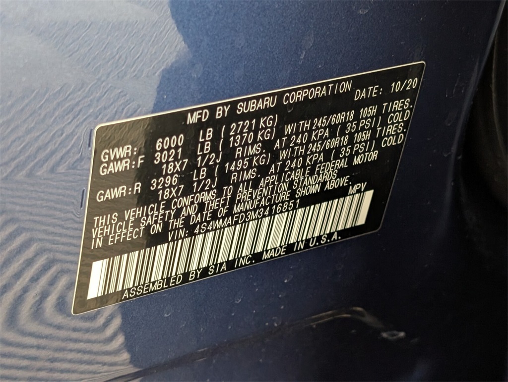used 2021 Subaru Ascent car, priced at $24,000