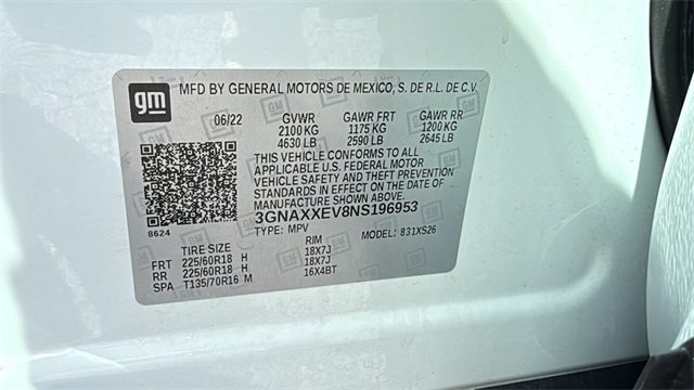 used 2022 Chevrolet Equinox car, priced at $23,899