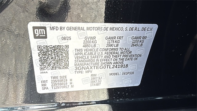 new 2026 Chevrolet Equinox car, priced at $37,635