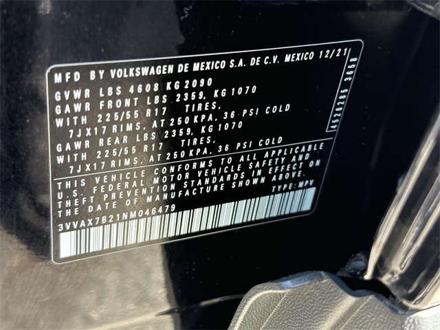 used 2022 Volkswagen Taos car, priced at $19,995