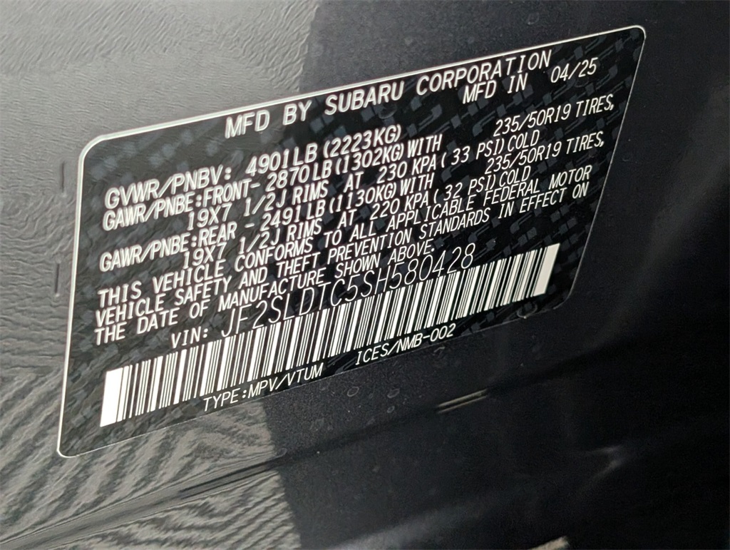 new 2025 Subaru Forester car, priced at $43,152