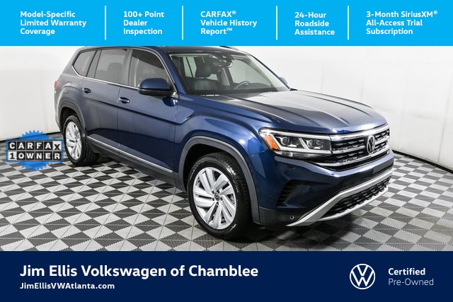 used 2021 Volkswagen Atlas car, priced at $24,200