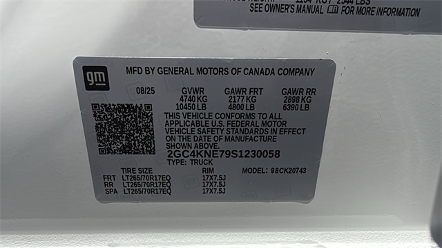 new 2025 Chevrolet Silverado 2500HD car, priced at $63,045
