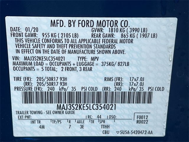 used 2020 Ford EcoSport car, priced at $17,000