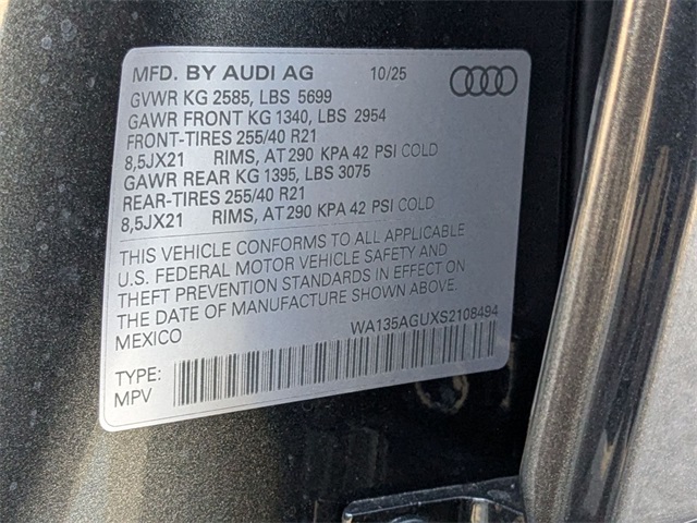 new 2025 Audi All-new SQ5 car, priced at $74,595