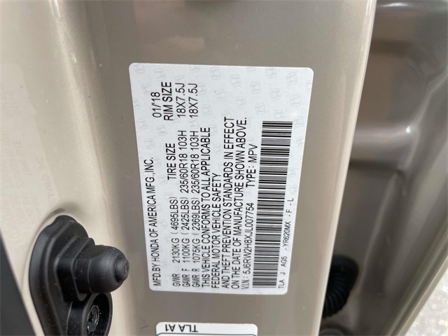 used 2018 Honda CR-V car, priced at $19,286