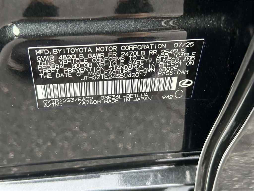 new 2025 Lexus IS car, priced at $53,388