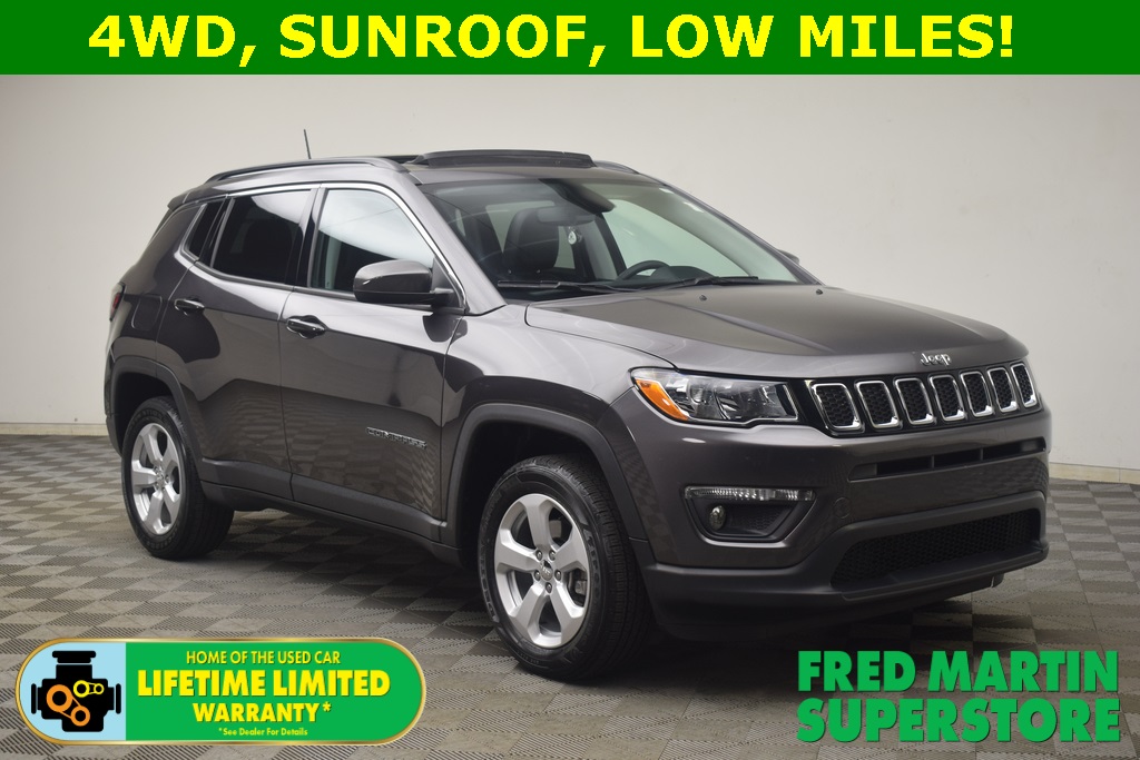 used 2021 Jeep Compass car, priced at $21,200