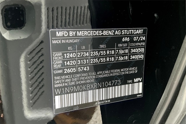 used 2024 Mercedes-Benz EQB car, priced at $45,880