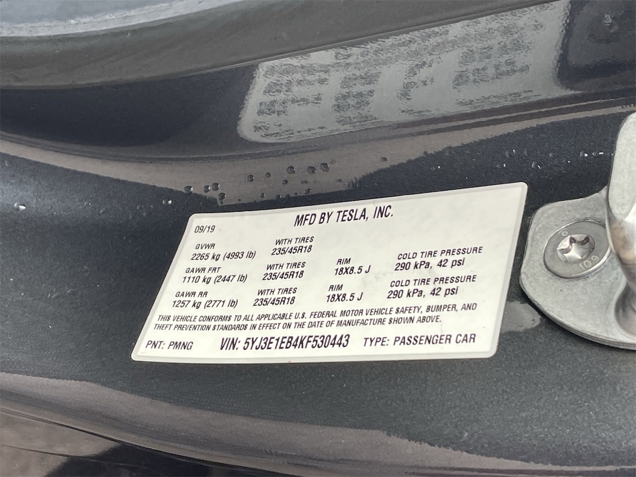 used 2019 Tesla Model 3 car, priced at $24,996