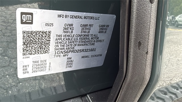 used 2025 Chevrolet Tahoe car, priced at $77,899