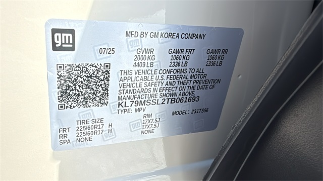 new 2026 Chevrolet TrailBlazer car, priced at $34,280