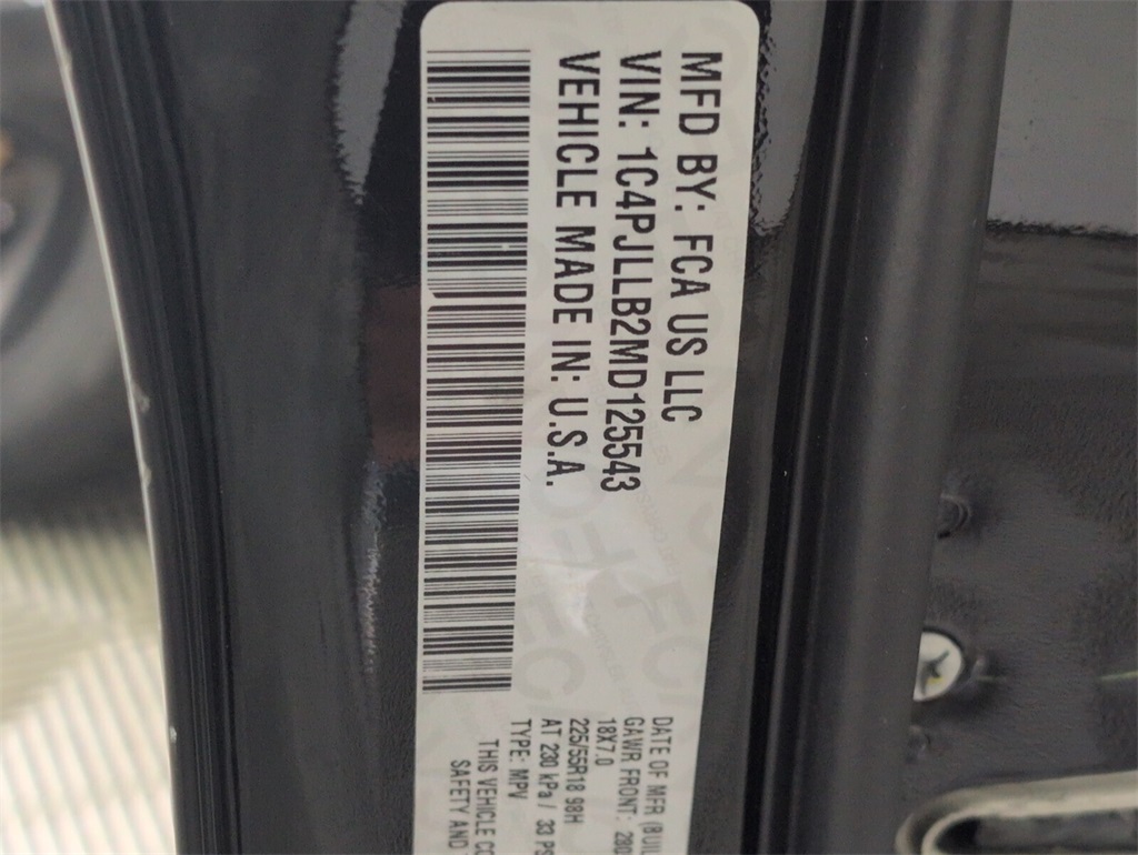 used 2021 Jeep Cherokee car, priced at $17,000