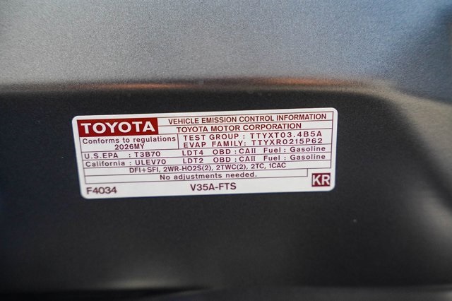 new 2026 Toyota Tundra car, priced at $43,970