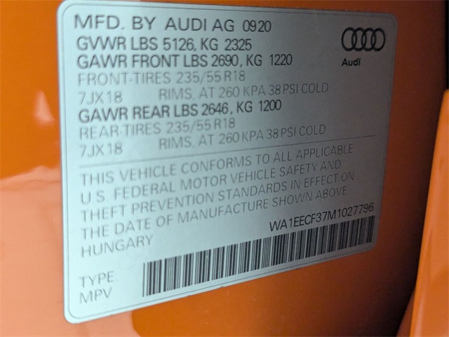 used 2021 Audi Q3 car, priced at $31,481