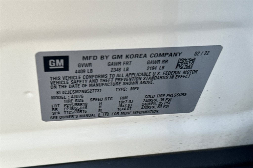 used 2022 Buick Encore car, priced at $21,931
