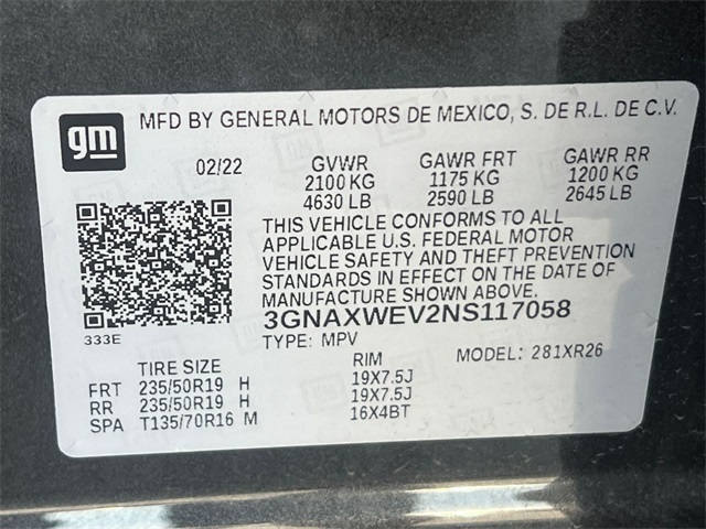 used 2022 Chevrolet Equinox car, priced at $22,999