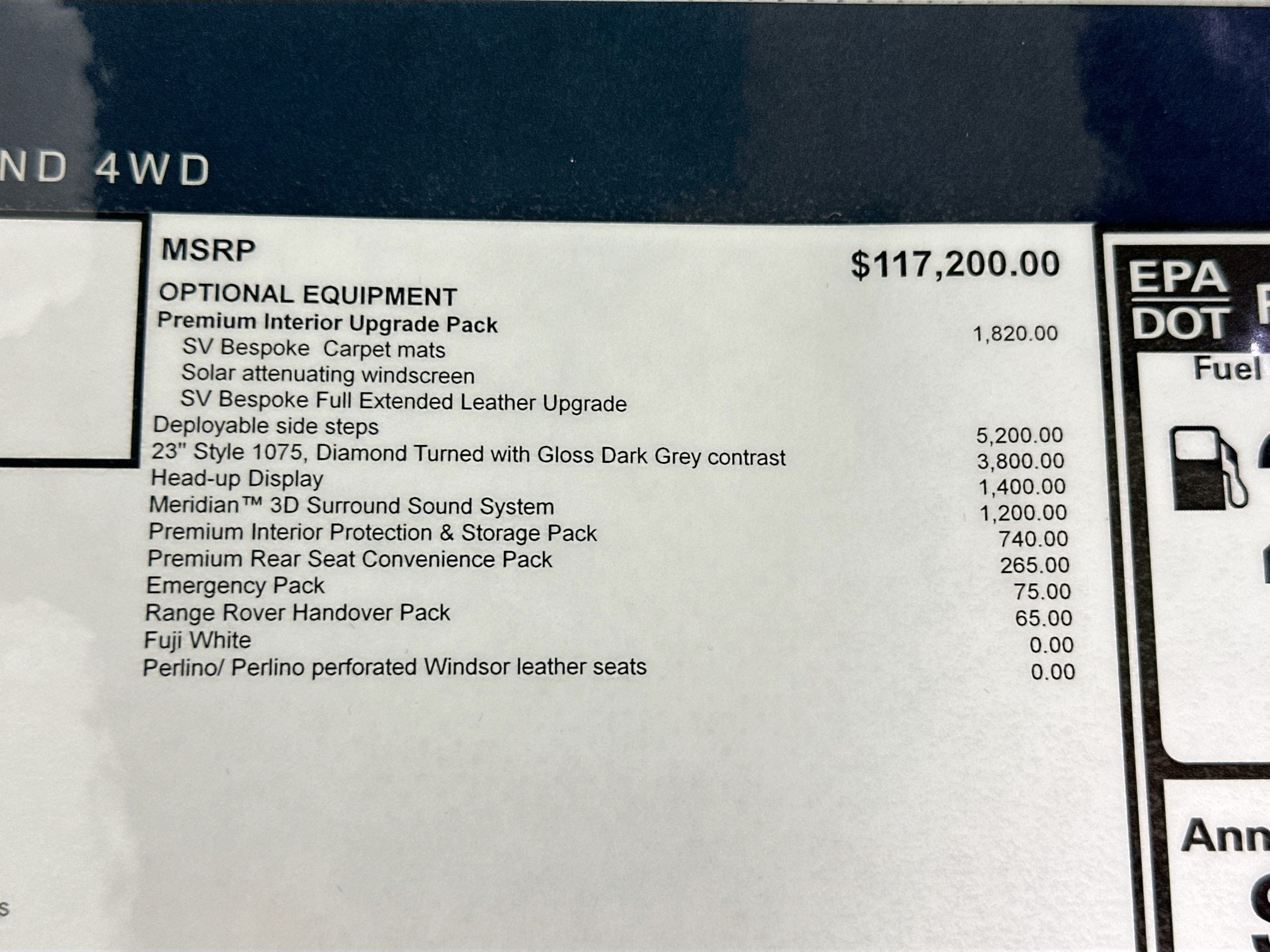 new 2025 Land Rover Range Rover car, priced at $133,915