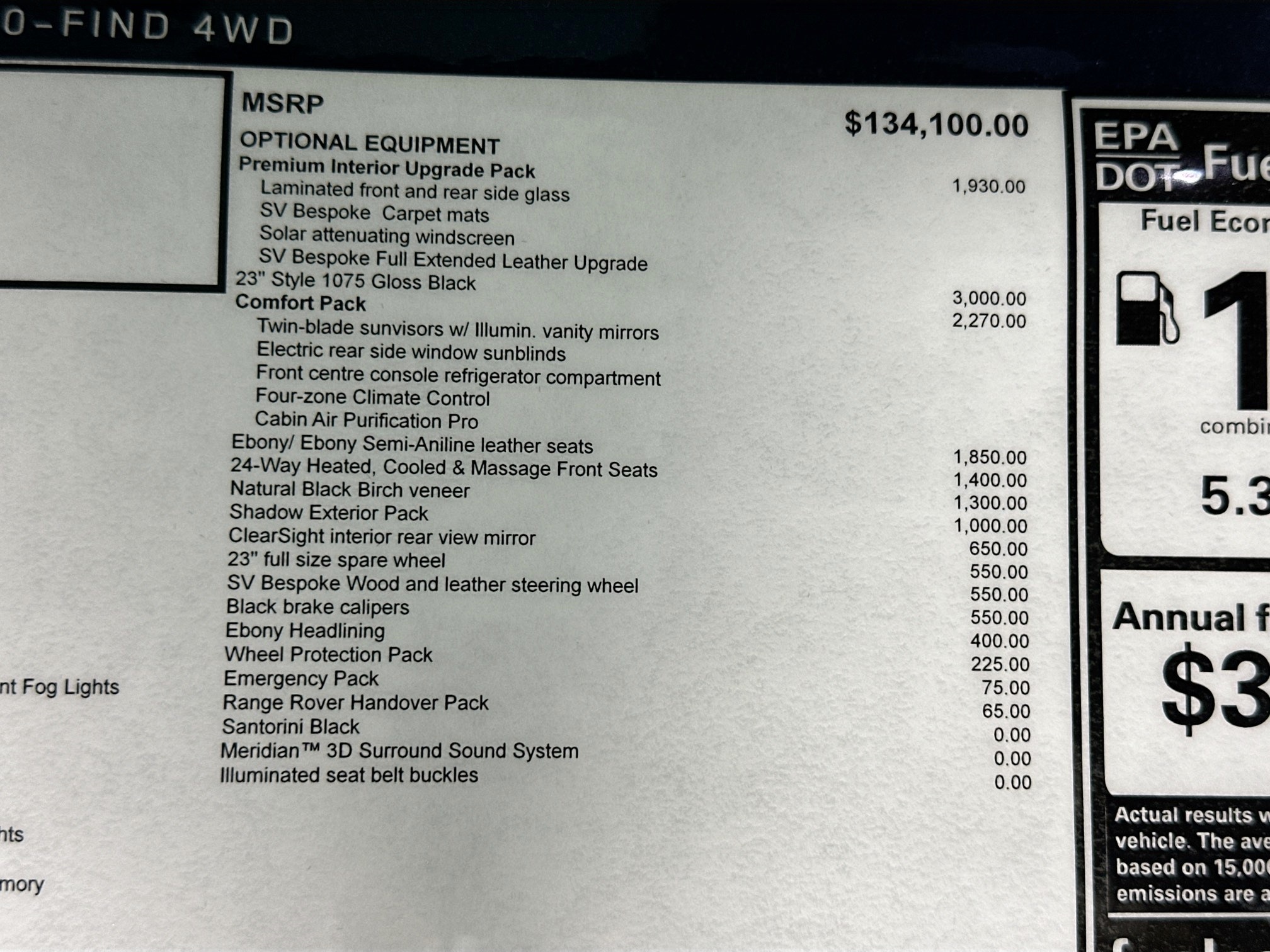 new 2025 Land Rover Range Rover car, priced at $152,065