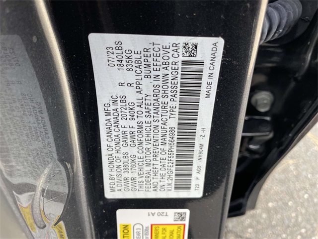 used 2023 Honda Civic car, priced at $23,952
