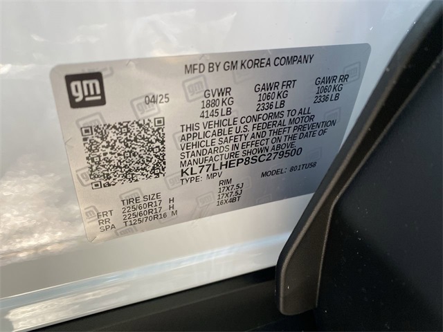 new 2025 Chevrolet Trax car, priced at $25,485