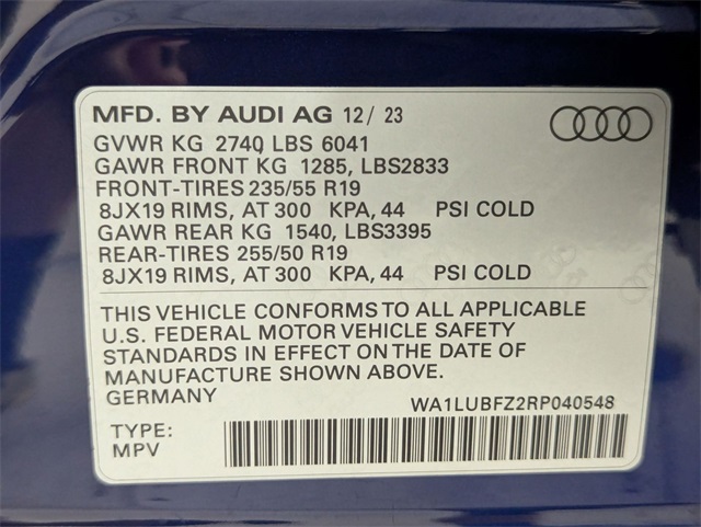used 2024 Audi Q4 e-tron car, priced at $41,981