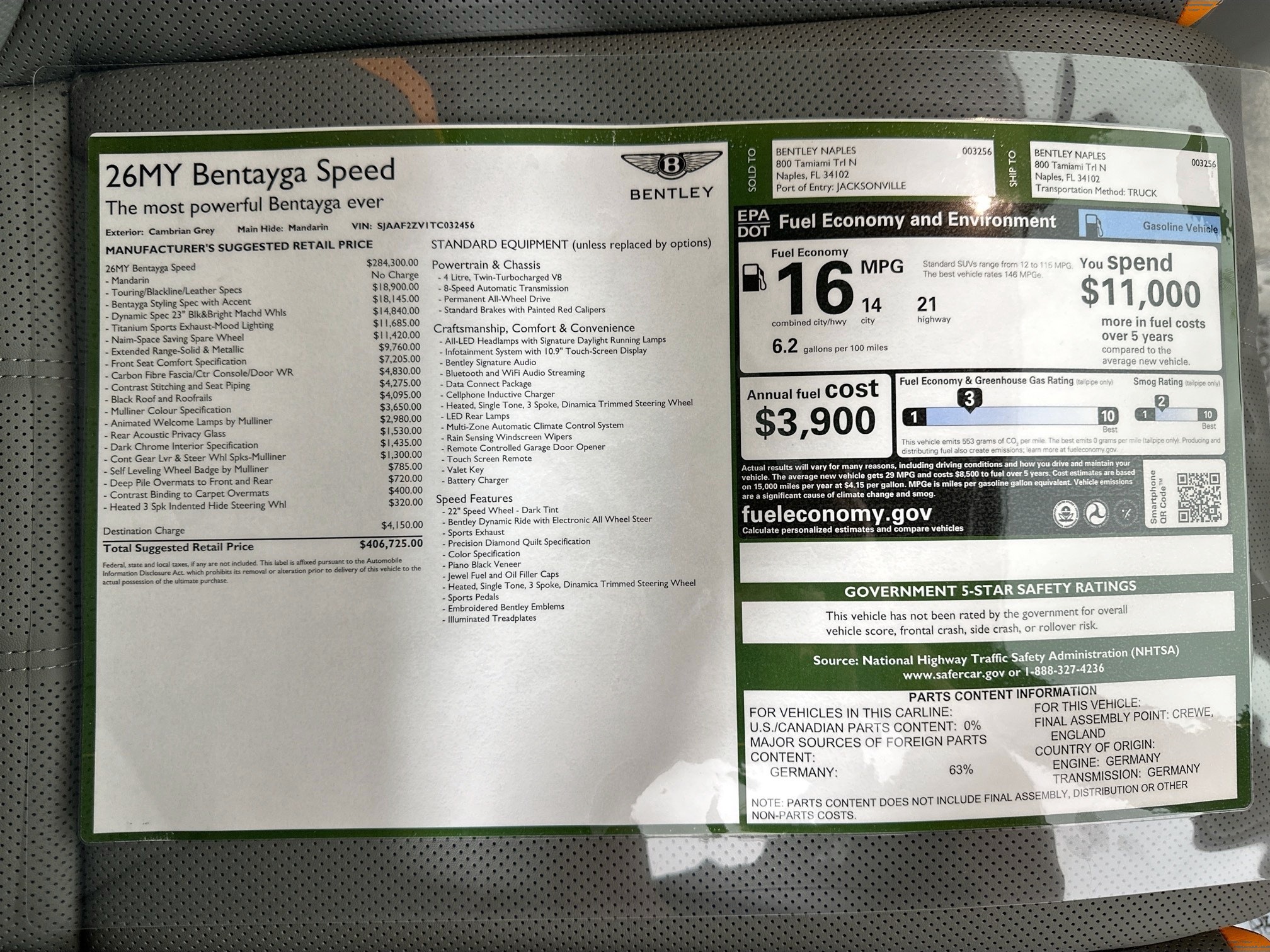 new 2026 Bentley Bentayga car