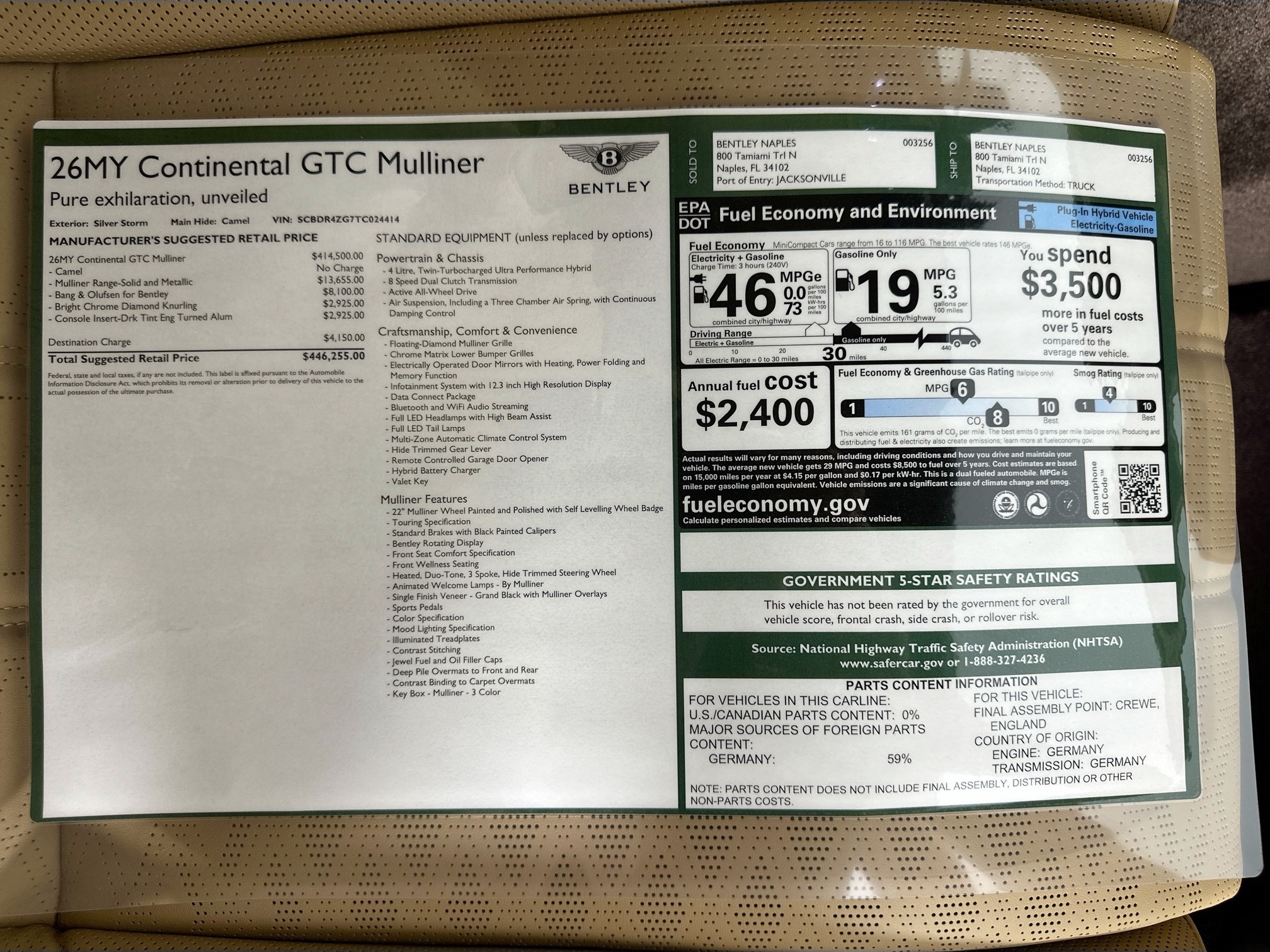 new 2026 Bentley Continental GTC car