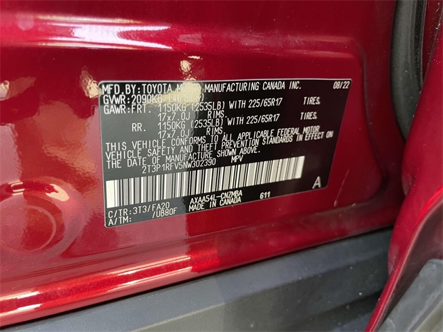 used 2022 Toyota RAV4 car, priced at $28,339
