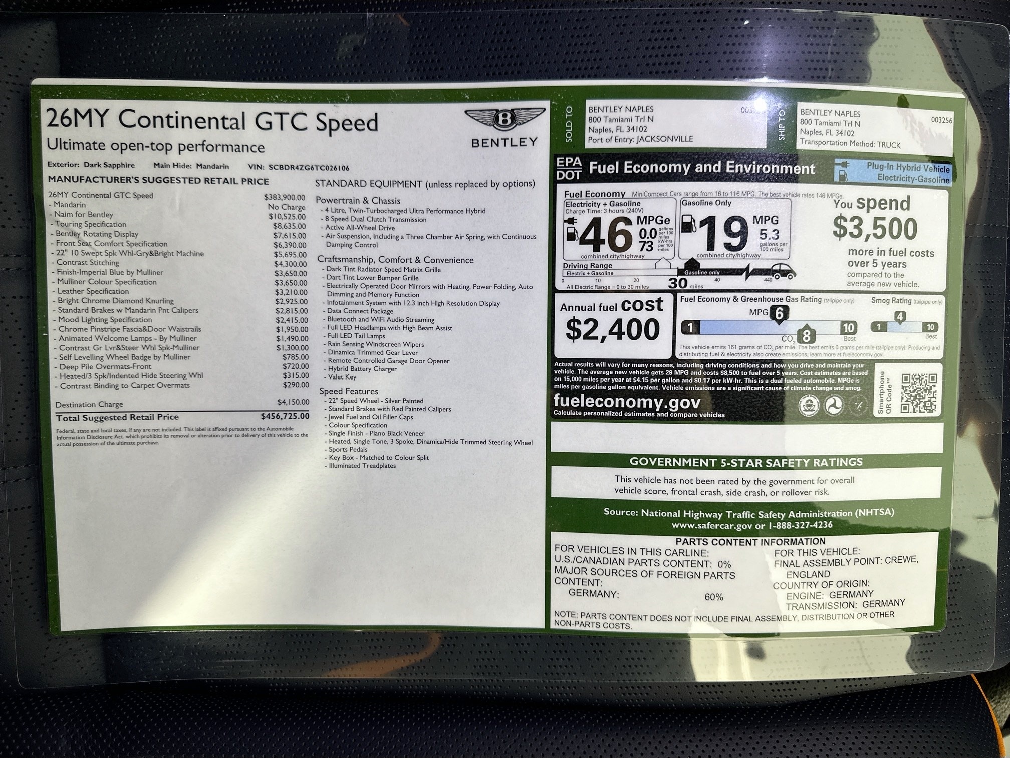 new 2026 Bentley Continental GTC car