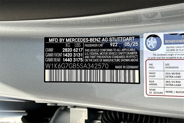 new 2025 Mercedes-Benz S-Class car, priced at $154,520