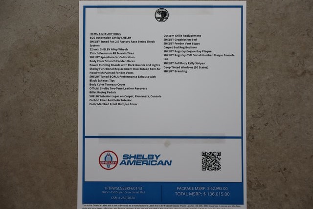 new 2025 Ford F-150 car, priced at $136,115