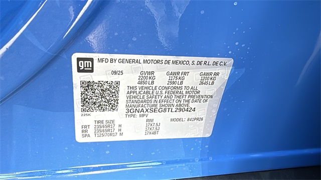 new 2026 Chevrolet Equinox car, priced at $39,665