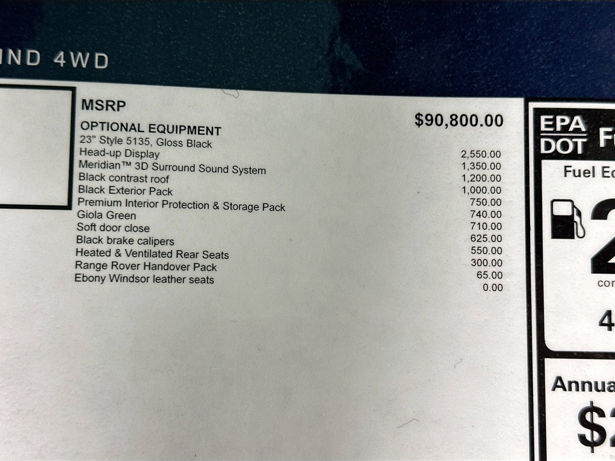 new 2025 Land Rover Range Rover Sport car, priced at $102,265