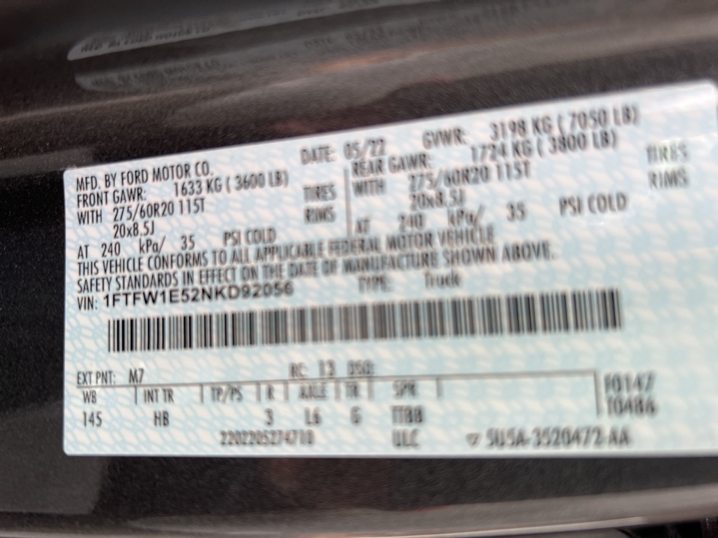 used 2022 Ford F-150 car, priced at $52,900