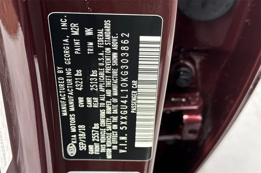 used 2019 Kia Optima car, priced at $16,962